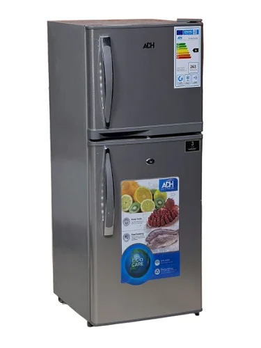 108 Litres ADH Double Door Refrigerator – Compact Silver/Grey Fridge Freezer