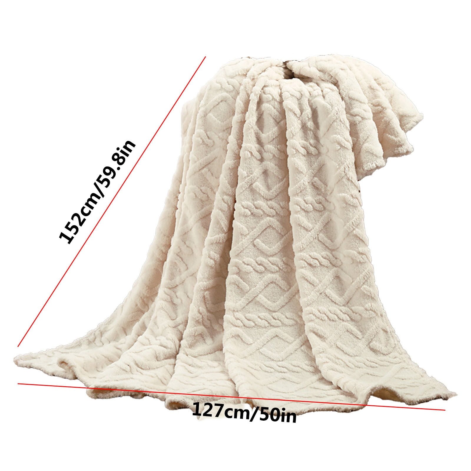 5x6 Ultra Soft Warm Throw Fleece Blanket - Multi color