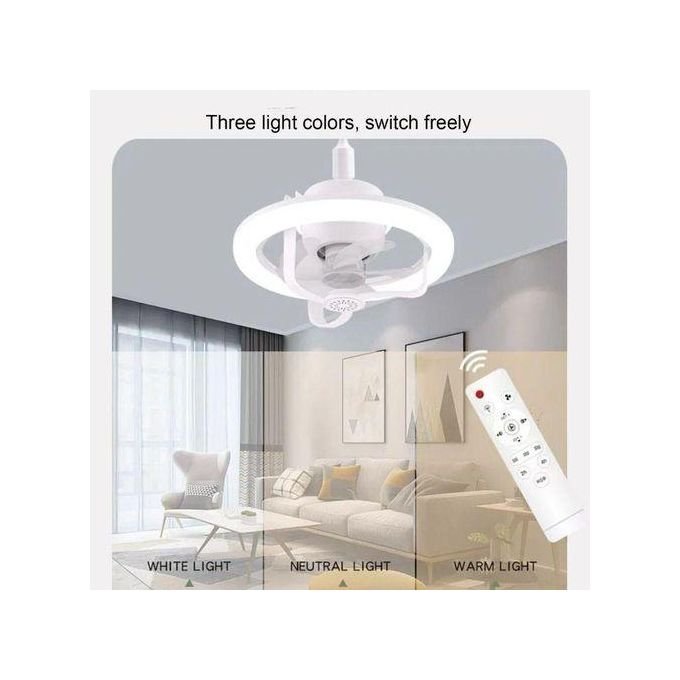 LED Aromatherapy Fan Light Bulb 360 Rotation