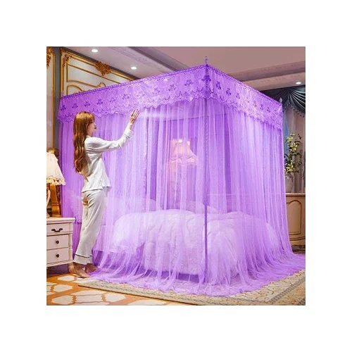 4-Stand Palace Mosquito Net (5x6) –  Purple