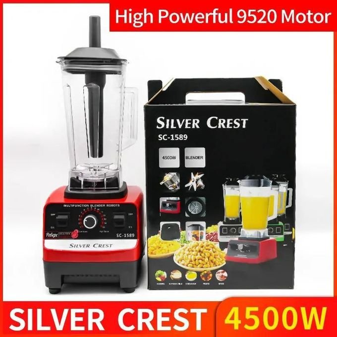 SilverCrest 4-Litre 4500W Heavy-Duty Blender – Red