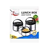 3-Piece Stainless Steel Food Warmer Set – 2.5L, 5L & 8L – Multicolor