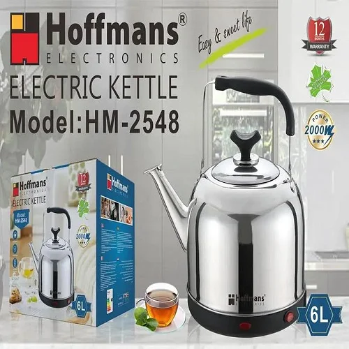 Hoffmans 8L Large Capacity Electric Water Boiler – Silver