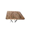 Wooden Folding Reading Table 60cm x 60cm – Brown
