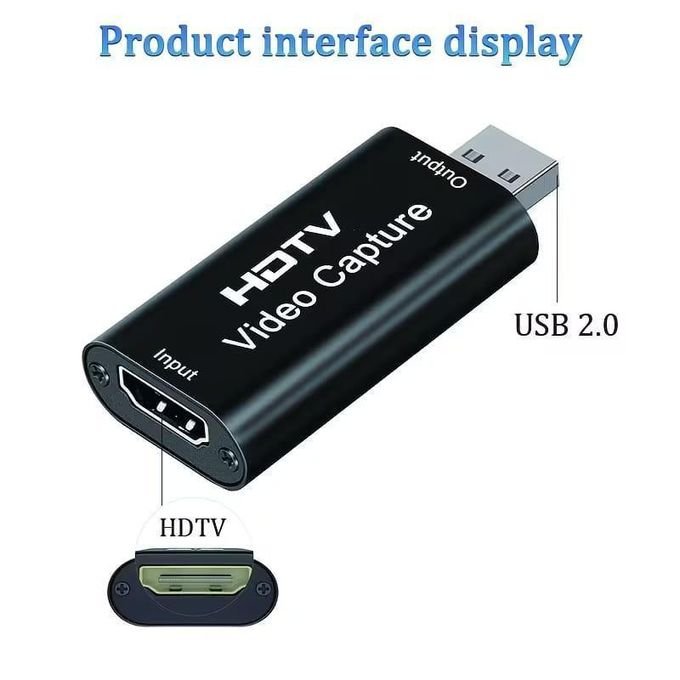 USB HDMI Video Capture Card – 4K Input & 1080P HD Capture for Gaming and Streaming