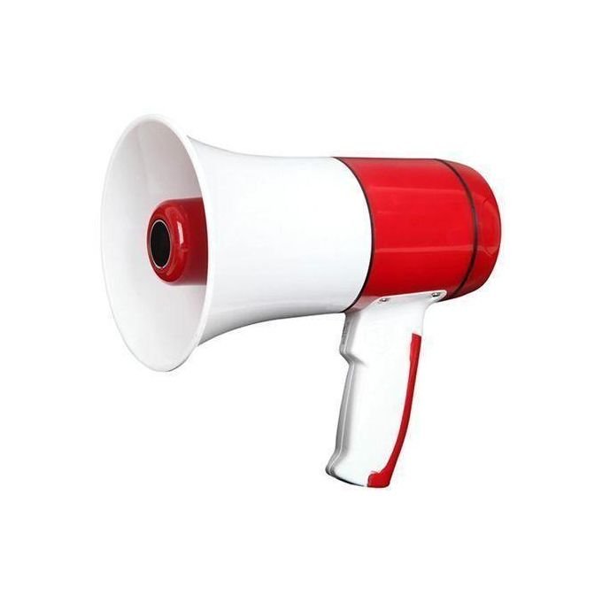 Rechargeable Megaphone With USB Port and Bluetooth connectivity- Mukalakasa- White blue