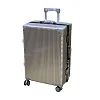 Medium Size Aluminum Frame Rolling Luggage Spinner Men Trolley Travel Suitcase
