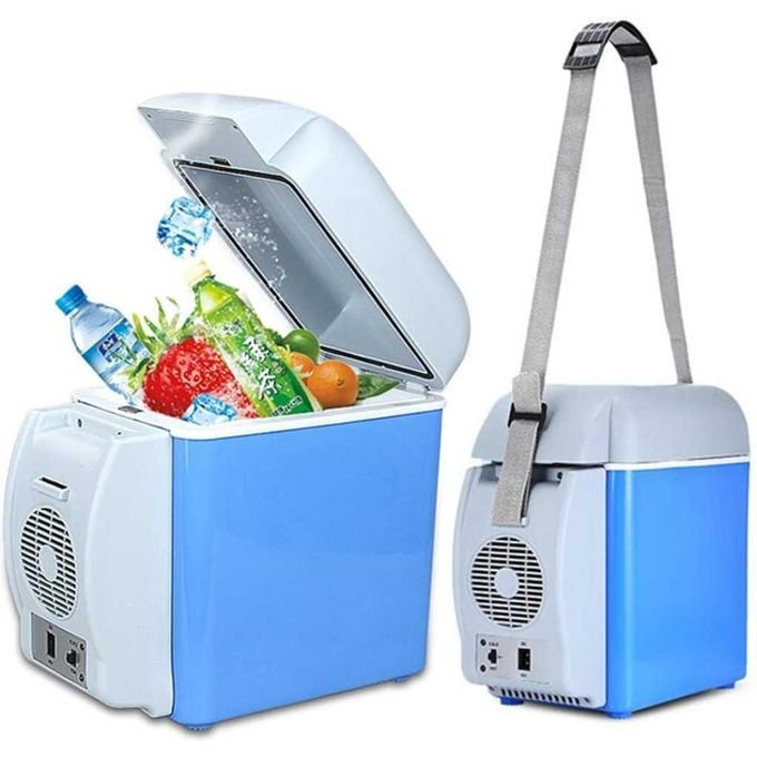 7.5L Plug In Car cooler/ Car fridge - Blue/ White