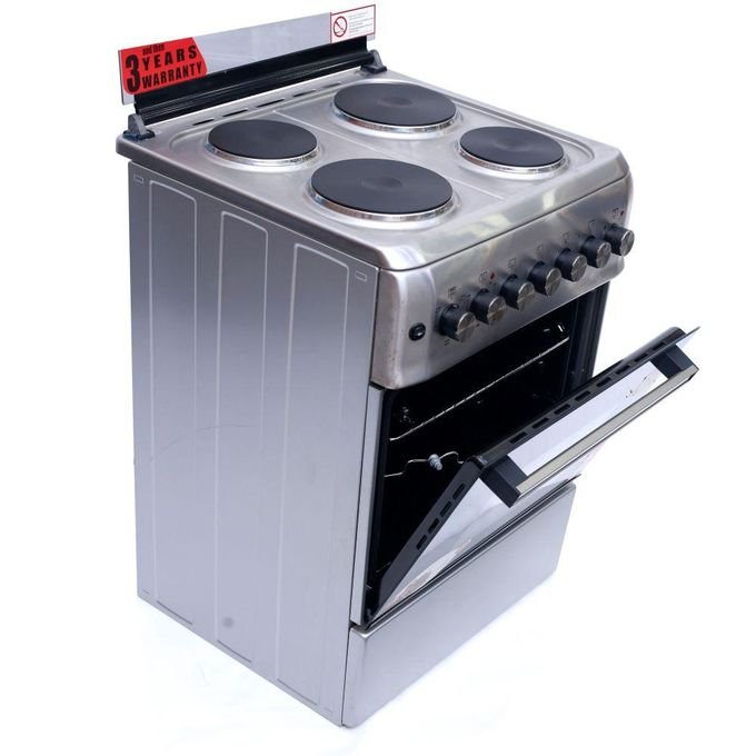 Blueflame 60cm X 60cm Full Electric Cooker S6004ERF ( Made In Turkey ) - Stainless Steel (3YRS WRNTY)