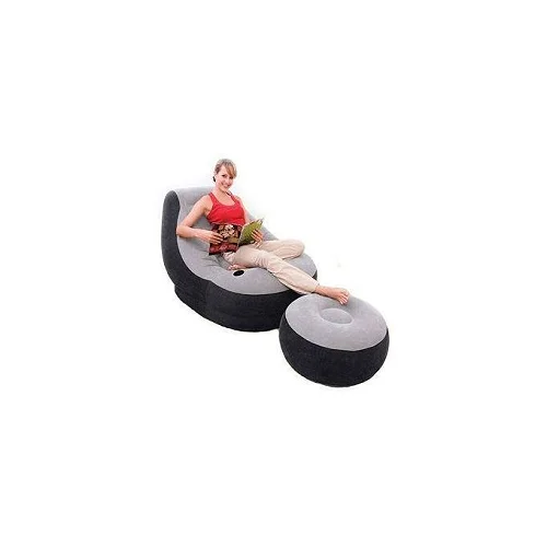 2-in-1 Inflatable Air Sofa with Pump – Portable Inflatable Couch