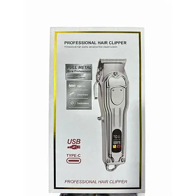 Professional Full Metal Hair Clipper - Cordless Type-C Rechargeable Trimer