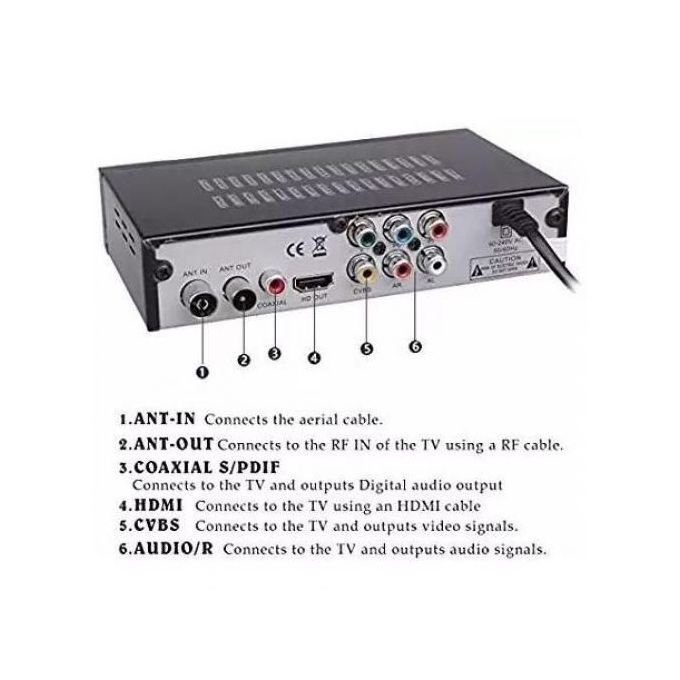 Free to Air Digital Decoder 1080p - Black