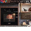 Digiwave 61 Litres Built In Oven With Convection Fan and Grill Function- Black