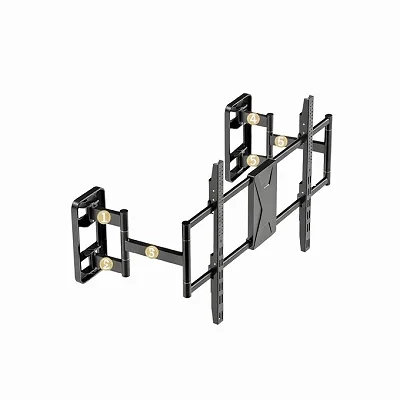 Heavy Duty Full Motion TV Wall Mount 75–100 Inches – Strong Adjustable TV Bracket – Black