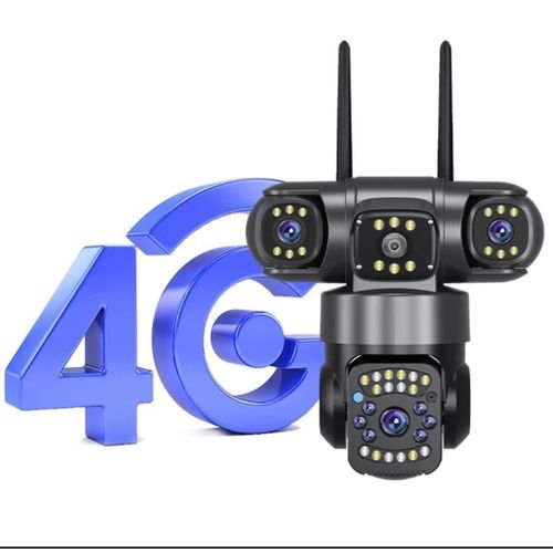 Waterproof Wireless 4G Camera Outdoor 12V WiFi Camera WiFi Network Home Security Motion System V380 Pro P2P Three Lens IP Camera