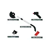 Rechargeable Lawn Mower Cordless Grass Trimmer - Red