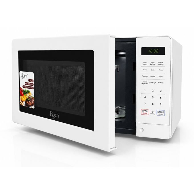 Roch 20L Digital Microwave Oven with Mirror Door – White