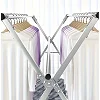 Foldable Metal Clothes Rack Adjustable 3 Pole – Portable Garment & Clothes Hanger