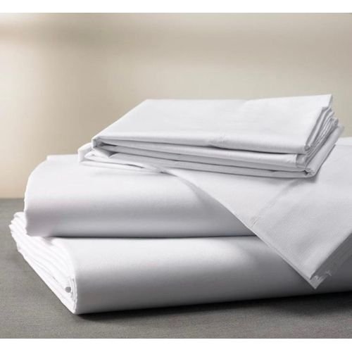 5x6 6pcs Fitted Bedsheets  With 4 Pillowcases - White