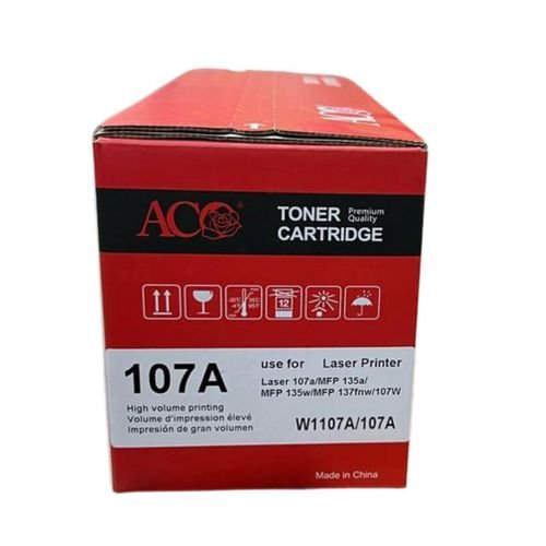 ACO 107A Toner Cartridge (W1107A) - Black And White  For HP Laser 107, MFP 135w, 135a, 137fnw, 107W