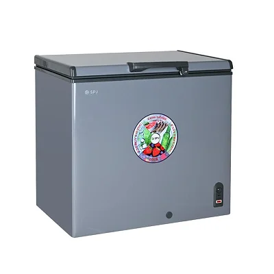 SPJ 260L Large Capacity Chest Freezer – Fast Freezing with Lockable Lid - Grey