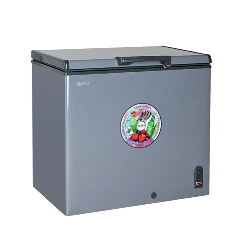SPJ 260L Large Capacity Chest Freezer – Fast Freezing with Lockable Lid - Grey