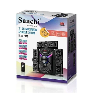 Saachi NL-SP-2688 3.1 Channel Home Audio System – 8000W Multimedia Speaker & Subwoofer, Black