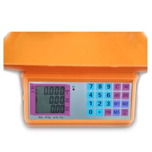 Electronic Price Computing Weighing Scale 30kg - Orange