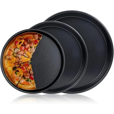 3pcs pizza baking nonstick pans