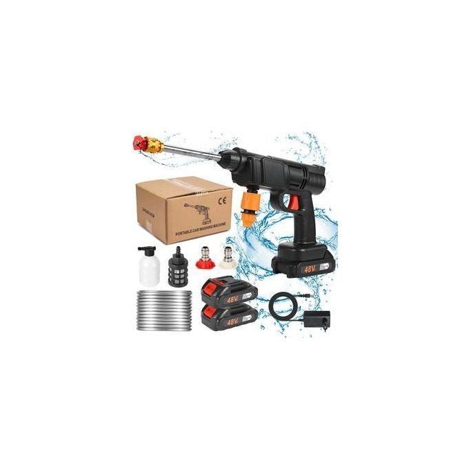 48V Cordless Pressure Washer Gun & Sprayer - 2 Batteries, Portable High-Pressure Cleaner