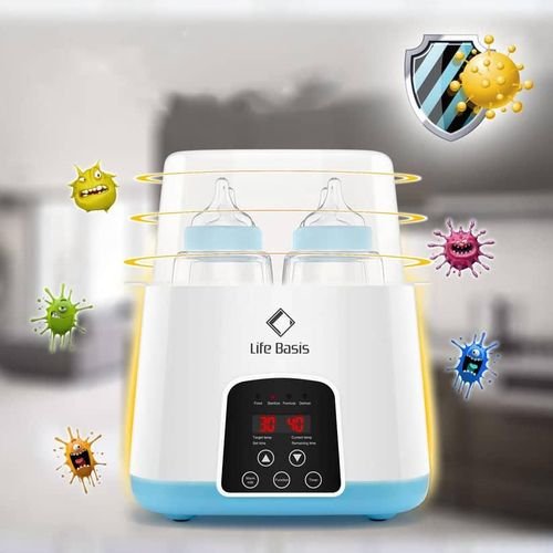 4-in-1 Baby Bottle Cleaner, Electric Baby Bottle Warmer Milk Heater Infant Feeding Bottle for Kids