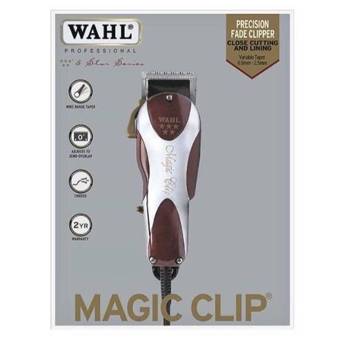 Wahl Magic Clip Corded 5 Star Professional Hair Clipper / 3 pin - Red
