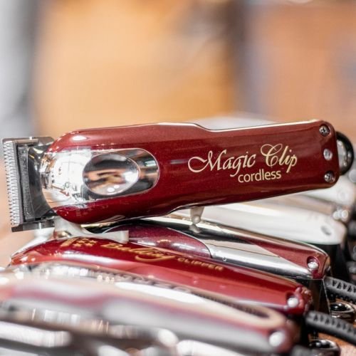Wahl Cordless Professional 5 Star Cordless Magic Clip Hair Clipper-Red