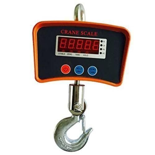 500KG Rechargeable Hanging Crane Weighing Scale - Black