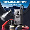 Portable Tyre Inflator Air Compressor – 150 PSI Cordless Car Air Pump with Digital Pressure Gauge, LED Light & Auto Shut-Off