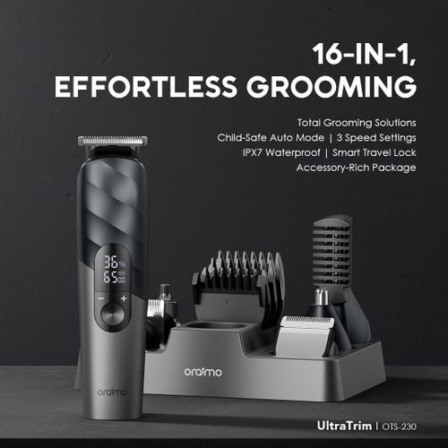 Oraimo UltraTrim 16-In-1 Complete Grooming Kit Smart Trimmer 365-day Warranty