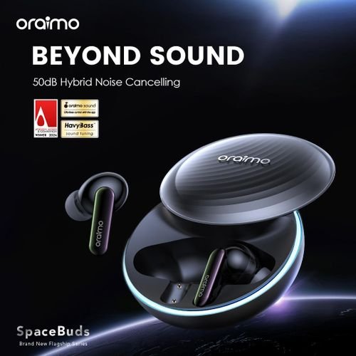 Oraimo SpaceBuds Wireless Bluetooth Earbuds Customized Voice Promp Noise Cancellation