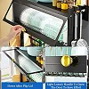 Over The Sink Dish Drying Rack Dish Drainer for Kitchen Storage & Organization – Black