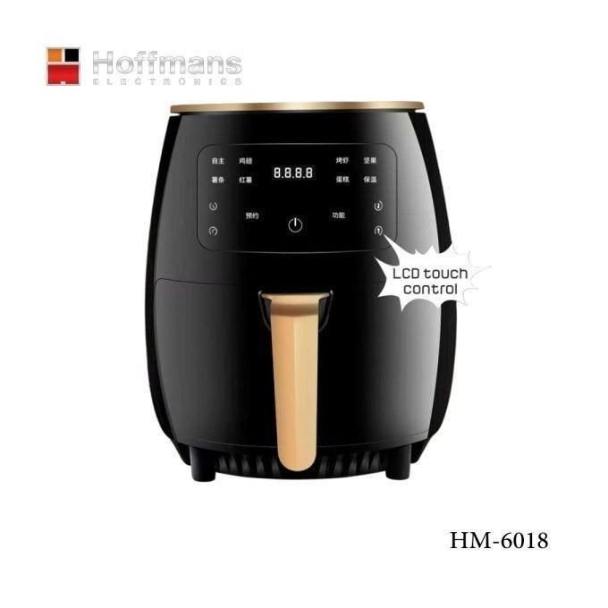 Hoffmans HM-6018 6L Oil-Free Air Fryer with Touch Screen – Multicolor