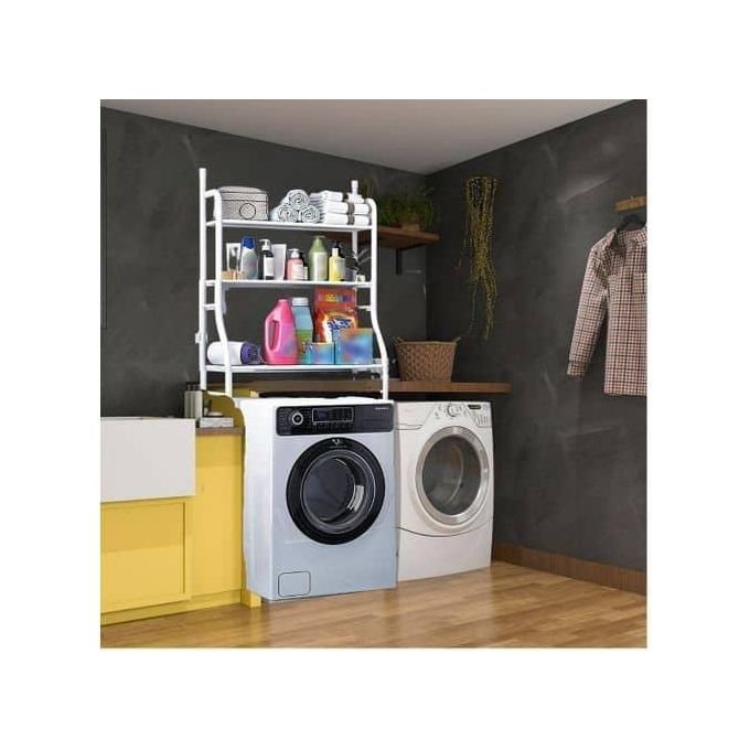3-Tier Washing Machine Storage Rack for Bathroom and Laundry Room