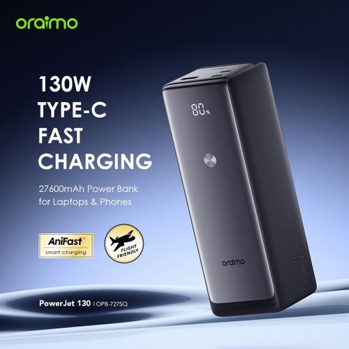 Oraimo PowerJet 130 Power Bank 27600mAh 130W