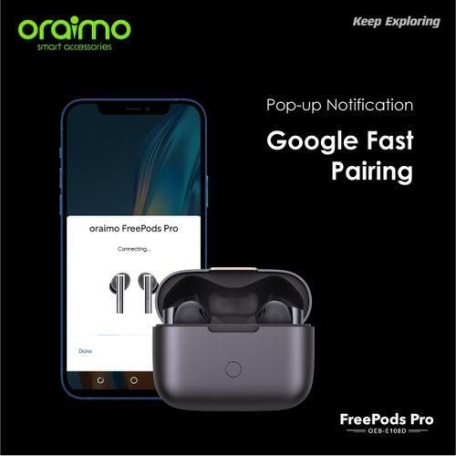 Oraimo FreePods Pro ANC True Wireless Earbuds 45dB ANC Noise Cancellation
