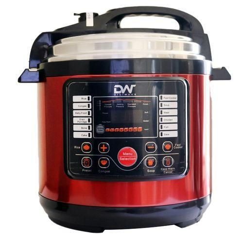 Digiwave 7L Multi-Functional Electric Pressure Cooker- Silver, Red