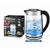 Hoffmans HM-2515 2.2L Premium Glass Electric Kettle – Blue LED Lights