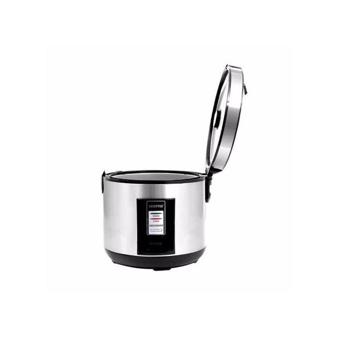 Geepas 1.8 Litres Rice Cooker Stainless Steel- Silver