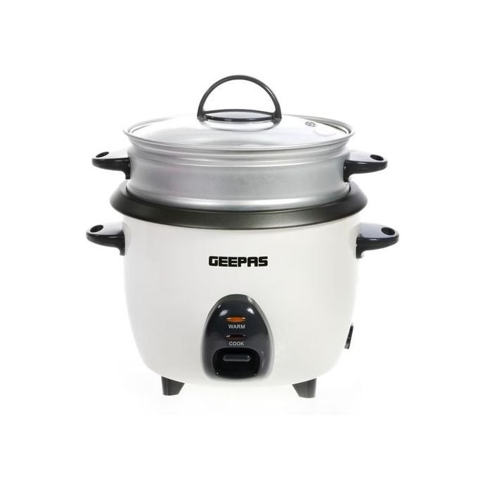 Geepas 3 In 1 Multifunction Electric Rice Cooker 1.5Litre - White