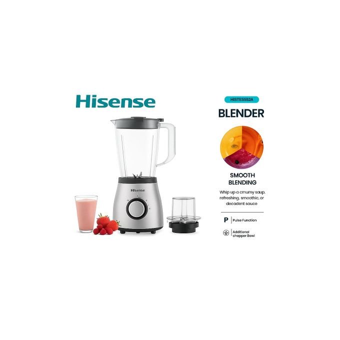 Hisense 1.5L Unbreakable Blender & Grinder 500W - Silver