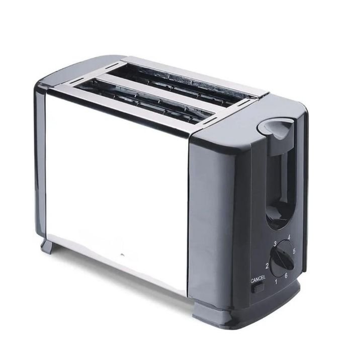 2 Slice Electric Bread Toaster- Silver