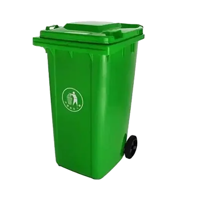 120L Dust Bin/Waste Bin 2 Wheels - Green