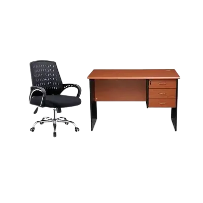 A Set Of Office Chair And Office Table